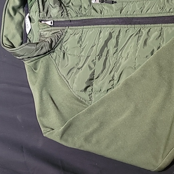 Orvis Quilted Snowbird Full Zip Jacket Lightweight Olive Green Mixed Media - Picture 6 of 13